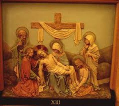 Thirteenth Station - Jesus is taken down from the Cross