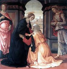 "Visitation - Louvre" ... of Mary (1486-1490)