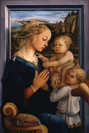 Madonna with Child and two Angels by Filippo Lippi